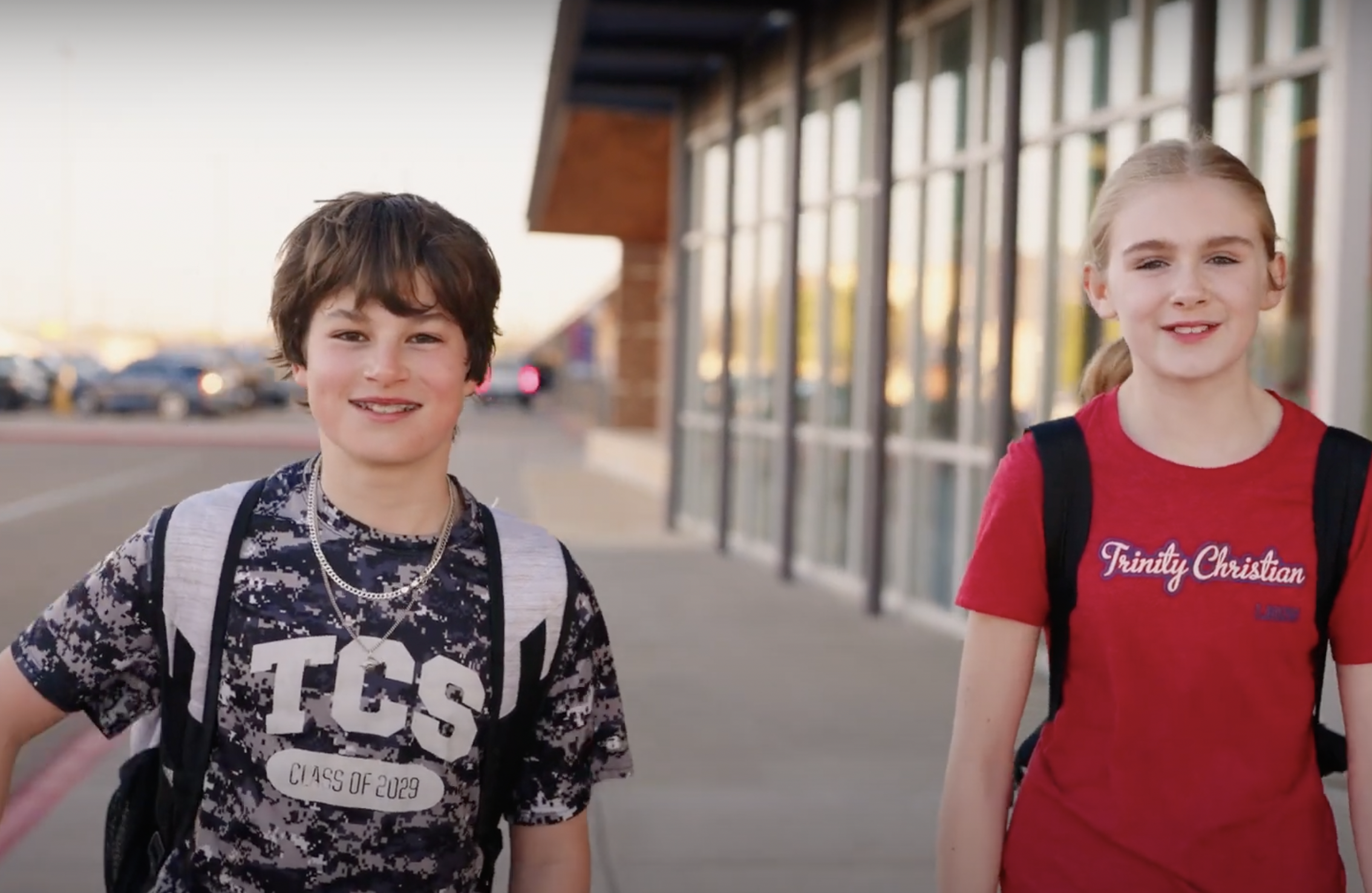 Kynlee and Aiden Middle School Campus Tour